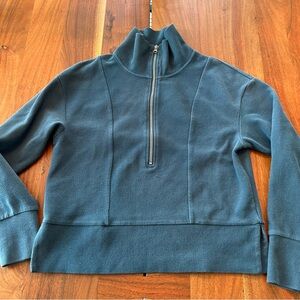 Te Verde Navy 1/4 Zip Sweatshirt women’s size small